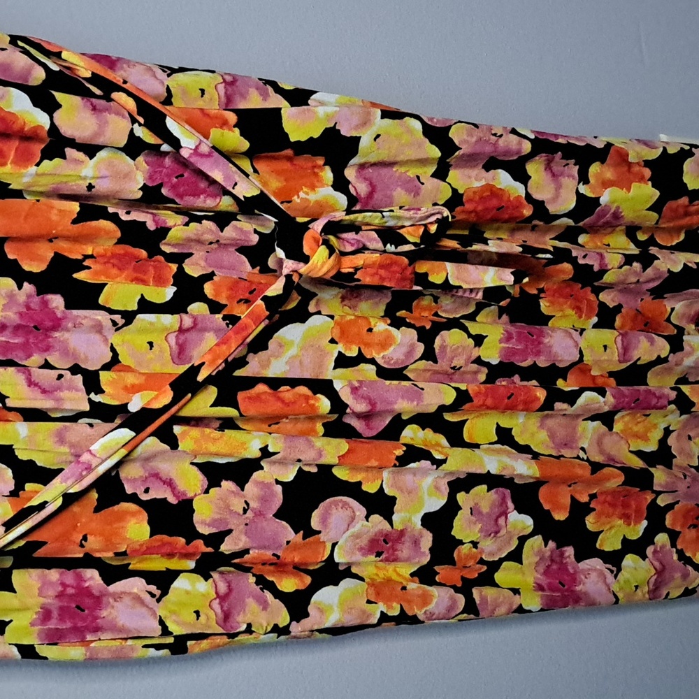 Jason Wu Pastel Floral Rayon Dress Size Large - Picture 6 of 8